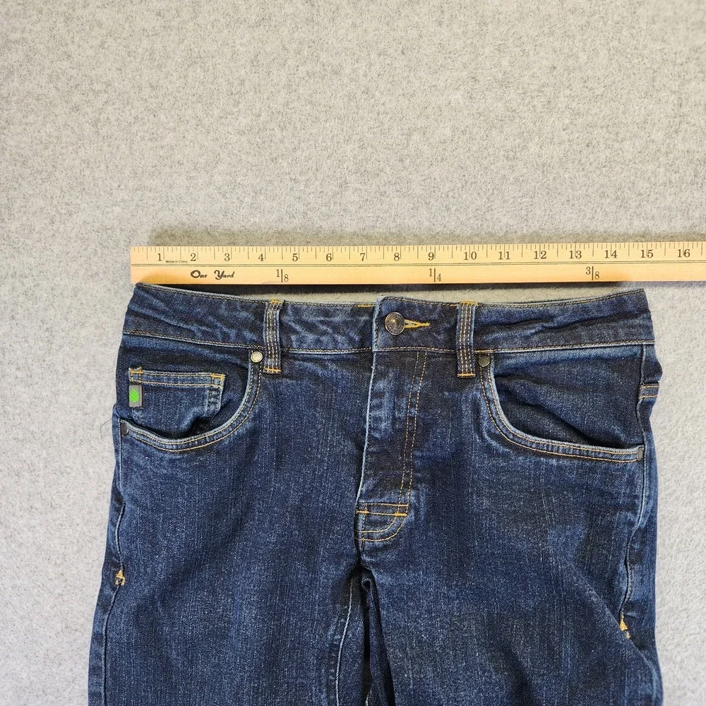 Stio Rivet Jeans Mens 30R 30x32 Straight Leg Organic Blue Cotton Stretch Denim